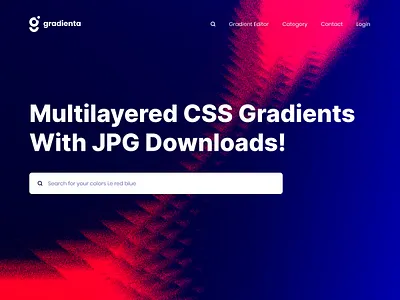 Gradienta Sample Website color colorful colorful logo colors css download free gradient gradienta gradients hero homepage mulicolor multi layer noise noisy pattern ui userinterface visual