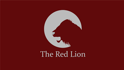 The Red Lion animals branding dribble hotels illustration logo