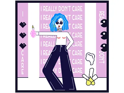 Some inappropriate design. design details flat girl illustration minimalistic