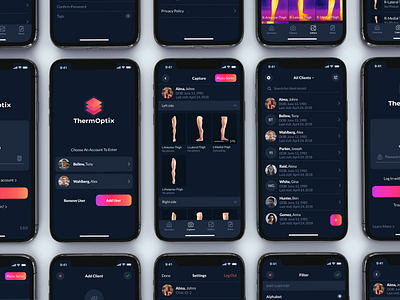 Thermal Capture iOS App cinema4d design illustration ios photoshop sketch ui