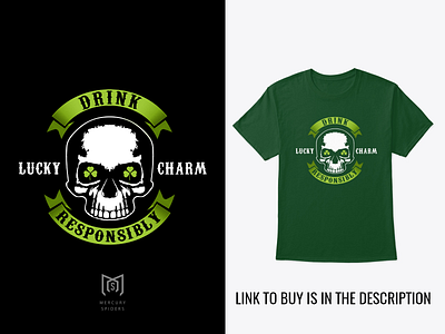 drink responsibly graphic design illustration illustrator lucky charms photoshop st patricks t shirt design t shirt mockup tshirt vector