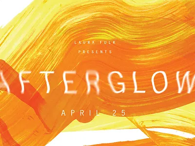 Afterglow art artwork color lettering logo pattern typography