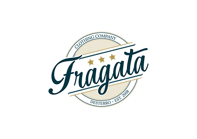 Fragata Clothing Company Logo branding clothing design handwriting lettering logo traditional typography