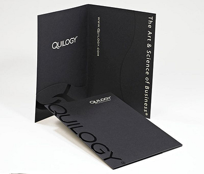 Quilogy Custom Pocket Folder by Sneller advertising branding custom packaging made in usa marketing packaging presentation packaging promotion promotional packaging sneller creative promotions