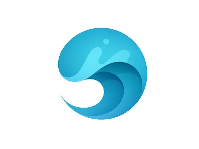 Wave beach brand brand design branding clean logo gradient logo graphic design identity logo logo design logo designer logo vector mark modern logo ocean simple logo symbol visual identity water wave