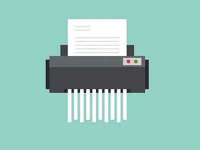 Icon Shred Illustration design icon illustration layout shredder teal vector