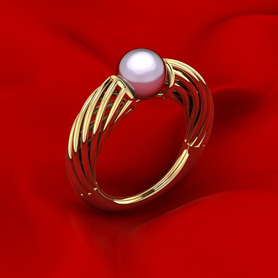 Fashion Pearl Ring 3D Model jewel jewelery jewellery jewelry jewelry design jewelry designer jewels matrix rhino3d rhinoceros