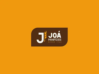 Joá Panifícios baker bakery family flour logo monogram wheat