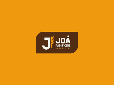 Joá Panifícios baker bakery family flour logo monogram wheat