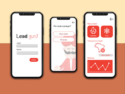 App Lead Guru app design illustration logo ui web