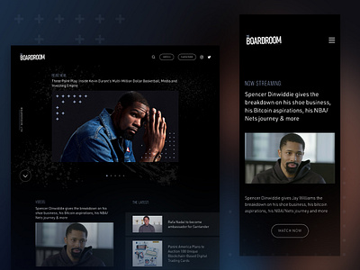 Boardroom Website Redesign basketball boardroom design homepage kd kevin durant mobile nba responsive ui ux web web design website