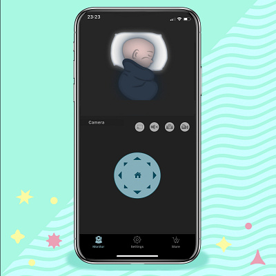 baby monitor design illustration vector web