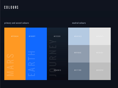 Download Style guide - Mars mission ticket booking colours components download download mock ups download styleguide download xd style sheet styleguide typography xd