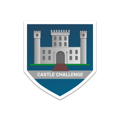 Travel Challenge: Castle Badge badge challenge icon travel