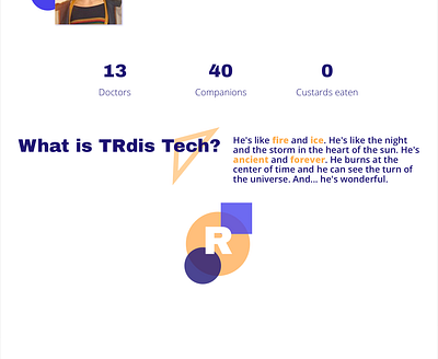 What is TRdis Tech? brutalism brutalist company company description concept doctor doctor who fire ice tardis tech visual design website website concept website design