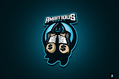 Ambitious Ghost art branding character design esports evil graphic illustration logo mascot