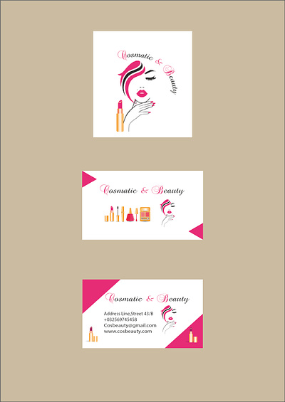 mock up business business card design