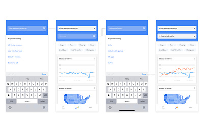 Google Trends- iOS app google trends ui