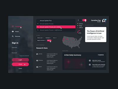 Dashboard Exploration branding dashboard dashboard design data design exploration hover states login map profile style tile ui ux design vignette visual design