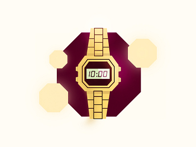 Retro Watch graphic design illustration illustrator