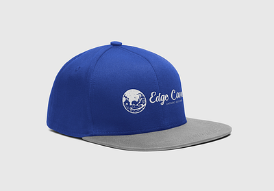 Edge Camp Logo apparel branding cap design hat illustration logo