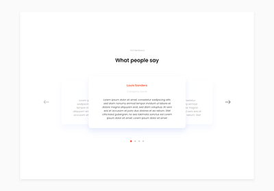 Testimonials adobe xd dental design home page landing page testimonial ui ui design ux design website