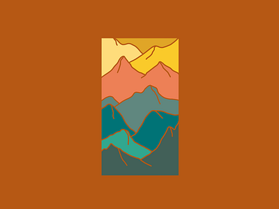 Peaks to Peaks illustration mountains