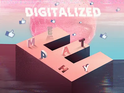 Digitalized Empathy design digital digital illustration editorial illustration illustraion lettering letters typo typography