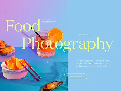 food styling portfolio website brand design food foodie ui user interface webdesign website