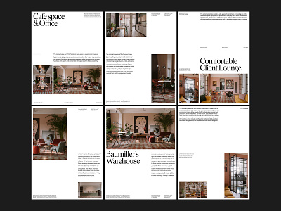 Architecture Spreads art direction branding design grid layout minimal photography typography website