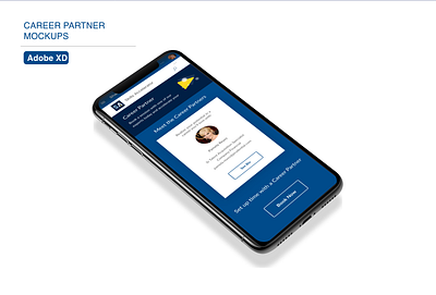 Wireframe career coach mobile adobe xd ui ux wireframe