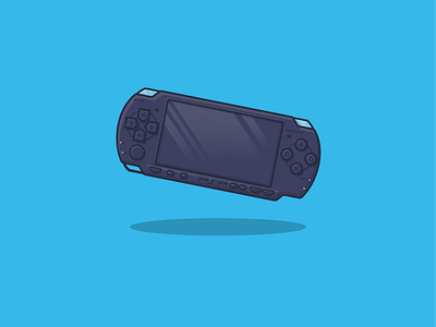 Sony PlayStation Portable Slim (PSP-2000) adobe illustrator art childhood design game icon illustration logo memory nostalgia playstation psp sony vector videogame