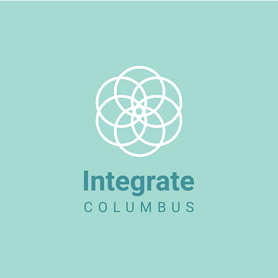 Integrate Columbus Logo branding circles community integrate integrated integrative medicine logo medical medicine venn diagram