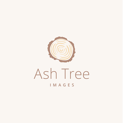 Ash Tree Images Photography logo ash branding design images logo photographer photography tree tree rings tree stump
