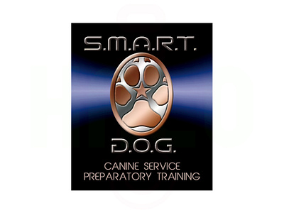 SMART DOG logo as applied on Business Card branding design logo