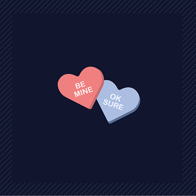 Valentines Day Graphic be mine candy hearts cute graphic graphic design hearts illustration love social media graphic valentine valentine day valentines valentines day vday