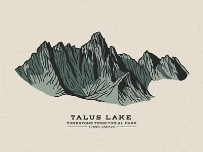 Tombstone Territorial Park Illustration branding design canada climbing design illustration illustration art mountain mountain logo mountaineering tombstone vector yukon