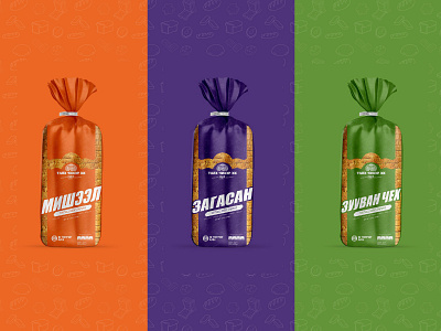Bread package brand brandbook branding bread breadcrumbs design food fresh logo mongolia package package design rebranding