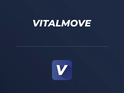 VitalMove - Health and Fitness Social Network app brand branding color design designapp fitness graphic graphicdesign icon logo logodesign type ui ux