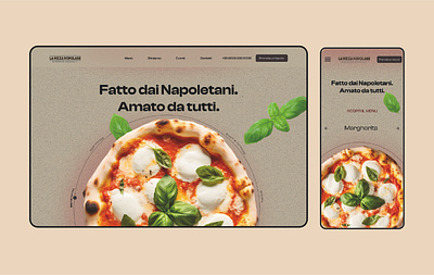 Restyling Web Site Design for Pizzeria Popolare creative website home page landing page mobile mobile first mobile friendly design mobileui restyling restyling website ux webdesign website