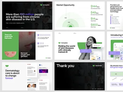 Pitch deck presentation for Honeydew fundraising infographics investor deck keynote pitch deck pitch deck ideas pitch deck slide pitch deck template presentation design presentation designer skincare slide slide inspiration