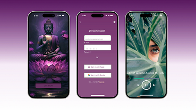 The ZENest meditation app app buddha calm meditation peace ui zen