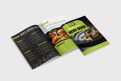 Food Menu Card Or E-Magazine Design branding brochure burger business identity cafe chef dinner flyer food fresh food kitchen magazine marketing meal menu menu card poster recipe restaurant restaurant menu