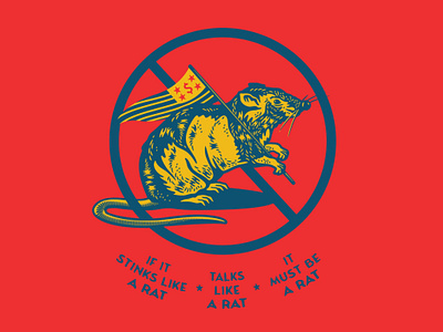 Rat america illustration politics rat