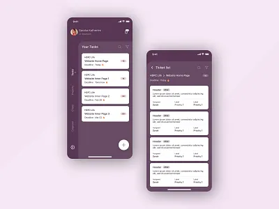 Project Management App 2020 app branding color palette dashboard ui design home screen management app product product design project management task list task management tickets ui ui design ux uxdesign