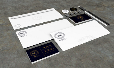 SWC Services - Logo Design Deck branded stationery business stationery designer business stationery designs custom stationery designs stationery design templates