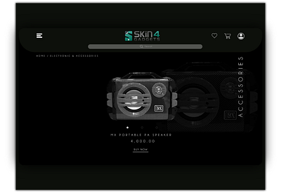 E commerce website dark theme ecommerce ui ux website