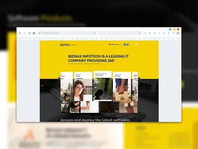 Bizmax - landing page for security solution company corporate design corporate landing page design home page design landing page landing page design landingpage photoshop psd website design