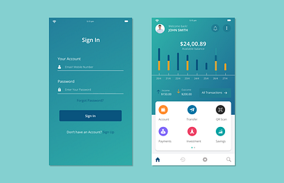 Financial-app-design app app design figma figmadesign finance app financial financial app graphicdesign mobile app mobile app design mobile ui uidesign uiux