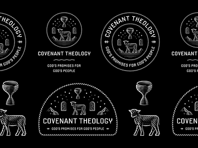 Covenant Theology 2020 badge engraving etching graphic design illustration illustrator line art logo peter voth design vector